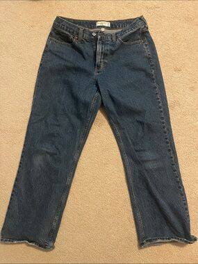 Baggy low rise jeans